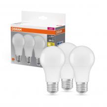 3er-Pack Osram E27 LED Leuchtmittel matt 8,5W wie 60W Warmweiße Wohnungsbeleuchtung